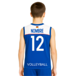 Camiseta Voleibol Hombre DS Santiago Azul Espalda
