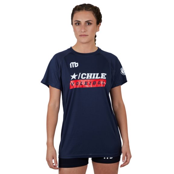 Polera Entrenamiento Unisex Voleibol CHILE Azul – Mo Sport